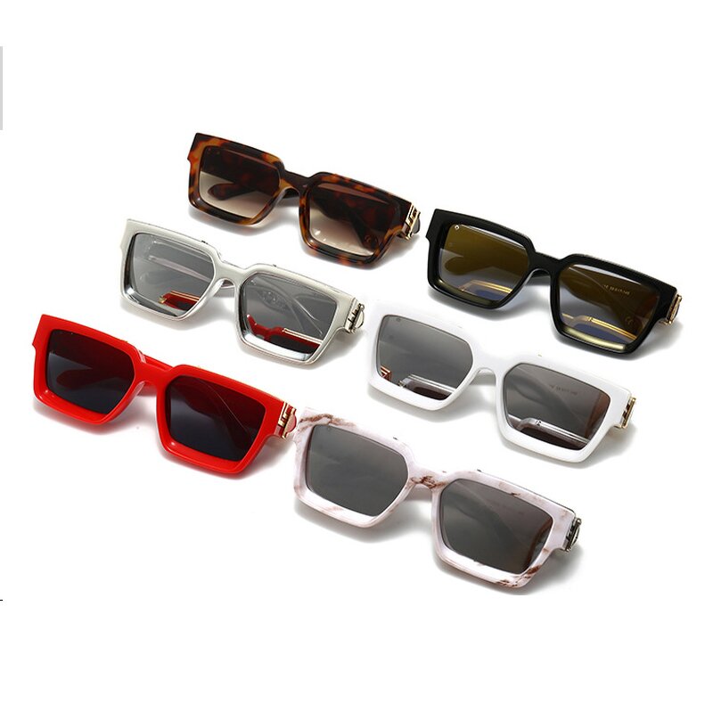 Retro Sunglasses Manufacturer - Metal Decoration Small Square Frame Pop Punk