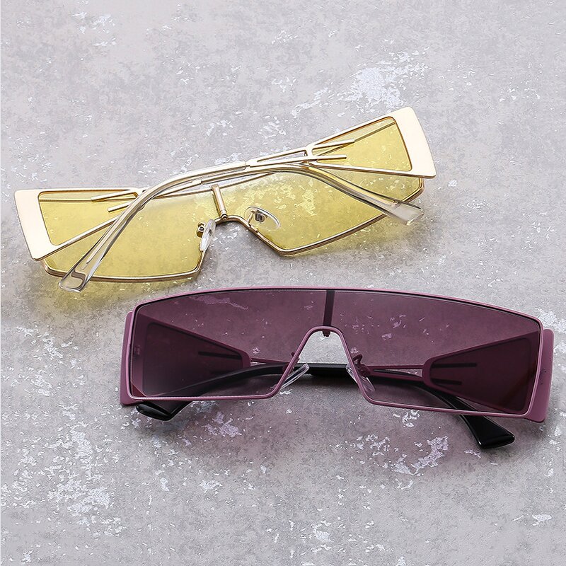 Sunglasses Manufacturer - Futuristic Metal Framed Polarized Glass Lenses for Outdoor Driving