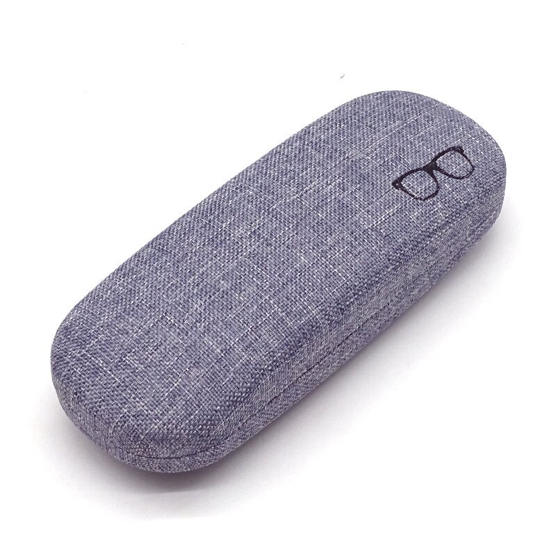Glasses Case Manufacturer - Unisex Linen Mirror Iron Box with PU and Cloth & Customizable Logo