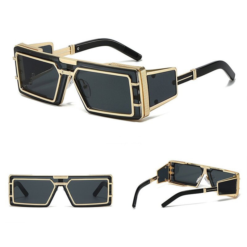 Sunglasses Manufacturer - Square Frame Future Technology Y2K Design & Custom Logo