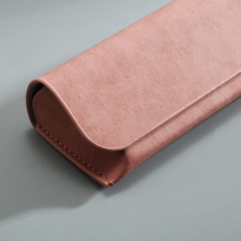 Sunglasses Case Manufacturer - Flip Top Magnetic PU Hard Leather Case Pressure Resistant & Custom Logo