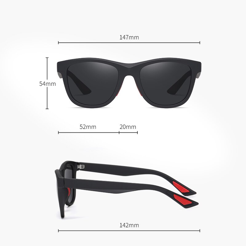 Sunglasses Manufacturer - Square TR90 Frame Polarized for Outdoor Sports & Customizable Logo