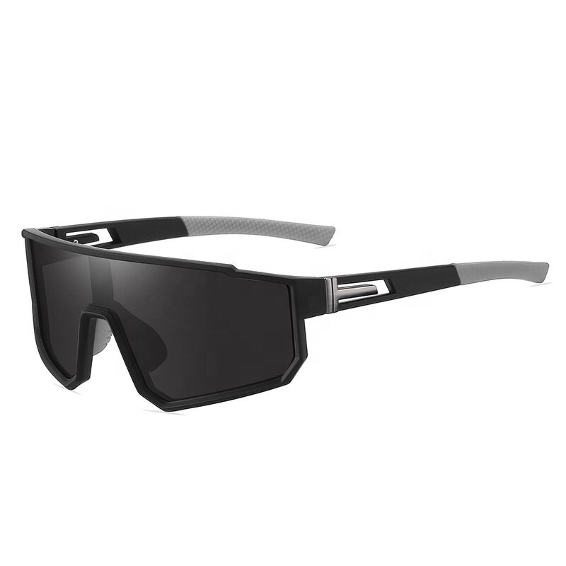 Cycling Sunglasses Manufacturer - Polarizing Dazzling Mirror One-Piece PC Frame Tac Lenses