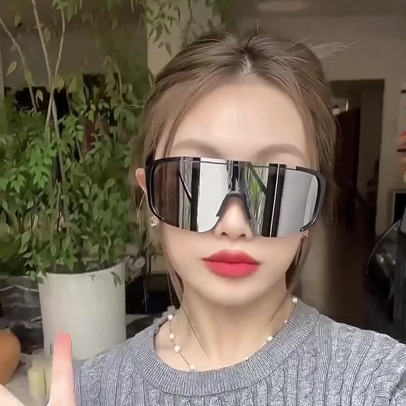 Cycling Sunglasses for Women Manufacturer - Large Frame One Piece Lens Outdoor & Custom Logo