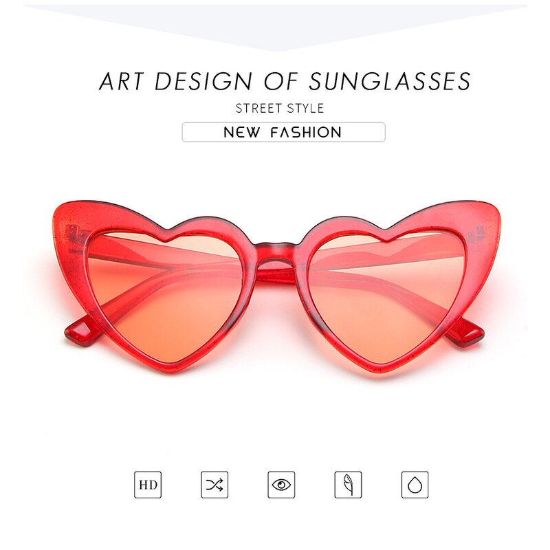 Sunglasses for Women Manufacturer - Heart Frame Y2K for Weeding Party Trendy Wholesale