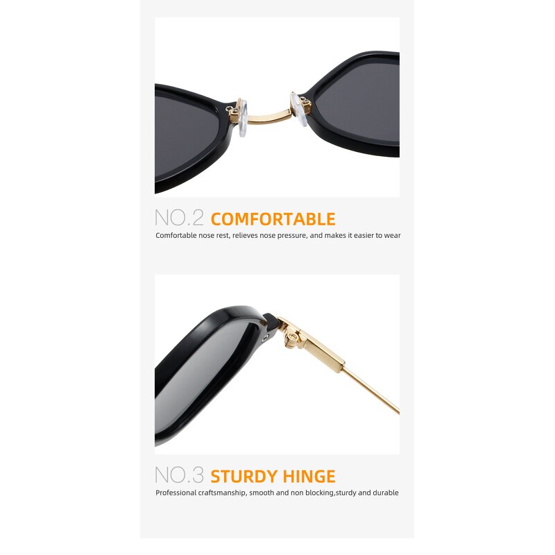Retro Sunglasses Manufacturer - UV400 Diamond Metal Frame for Women Outdoor
