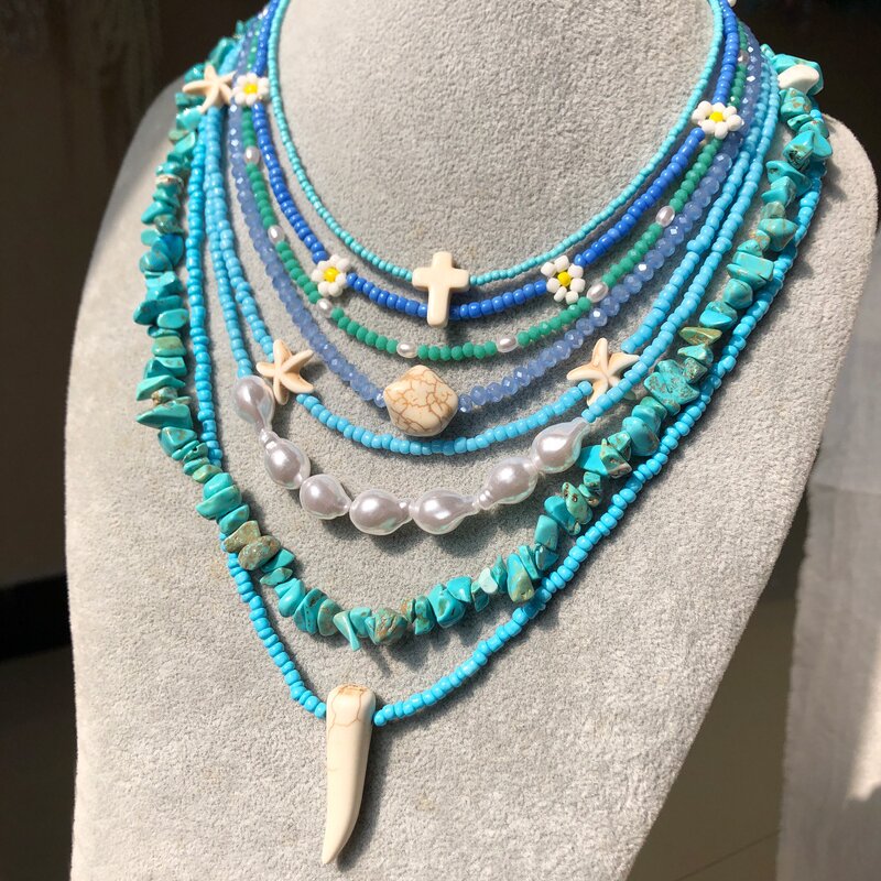 Multi Layers Boho Necklace - Manufacturer with Ethnic Style