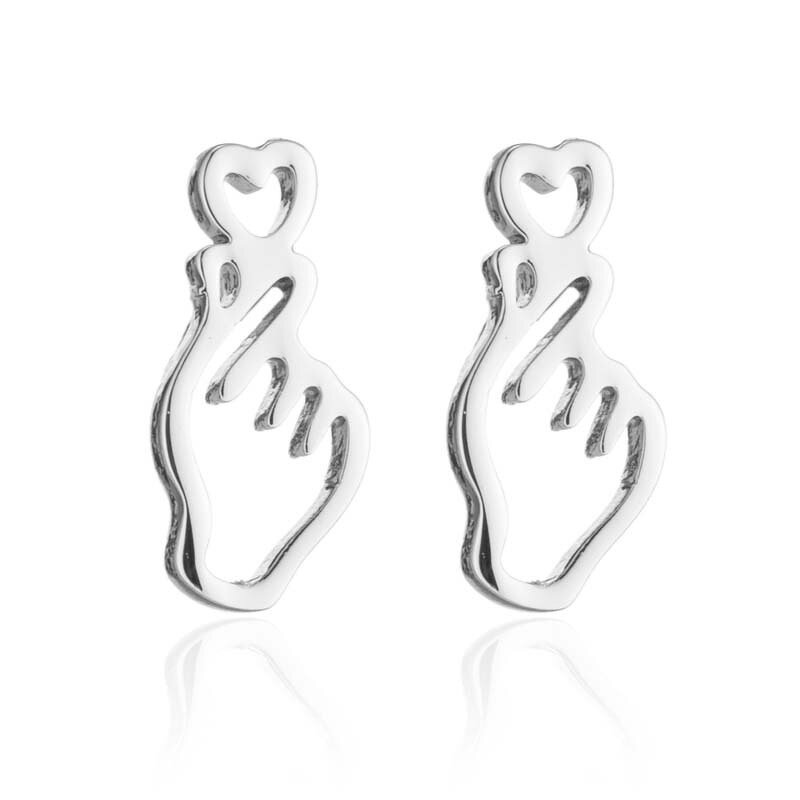 Finger Heart Jewelry Set - Manufacturer with Tarnish Free 18K Gold Plated Stainless Steel for Women