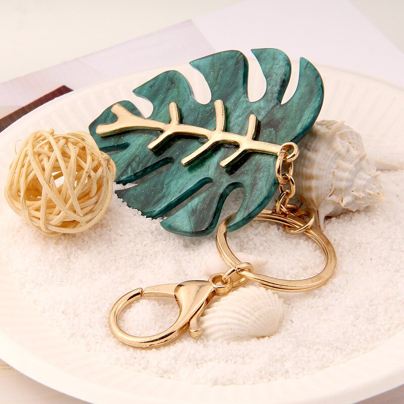 Monstera Leaf Keychain - Manufacturer with Acrylic Pendant for Bags for Woman Girls