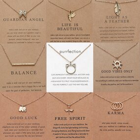 Pendant Necklace for Women - Manufacturer with Make a Wish Card