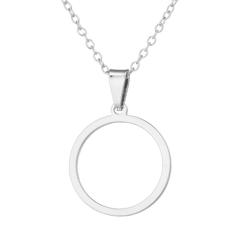 Round Circle Jewelry Set - Manufacturer with 18K Gold Silver Plated Charm & Stainless Steel for Women