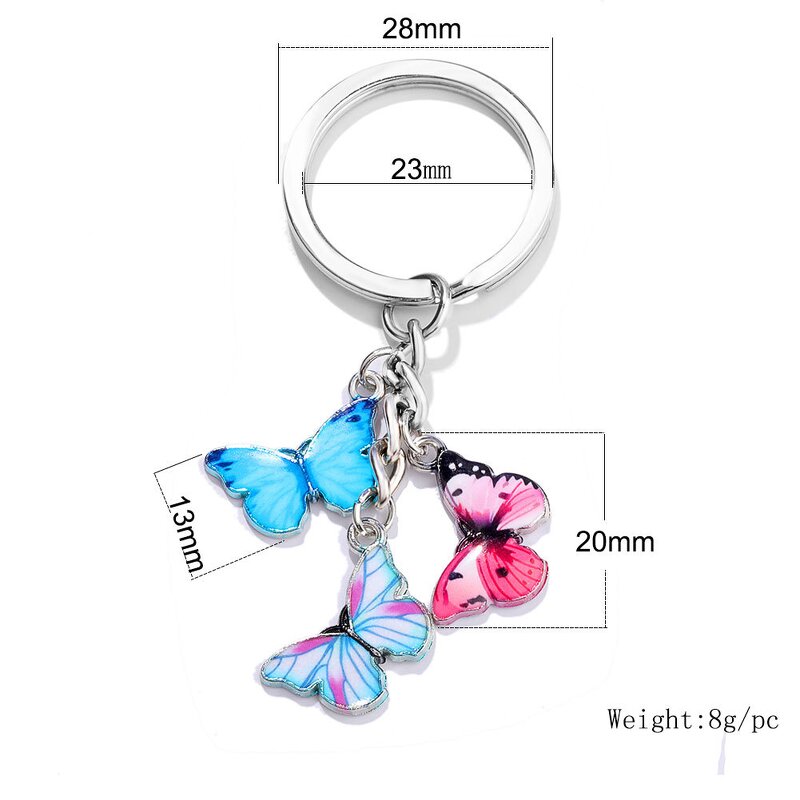 Enamel Butterfly Keychain - Manufacturer with INS Style