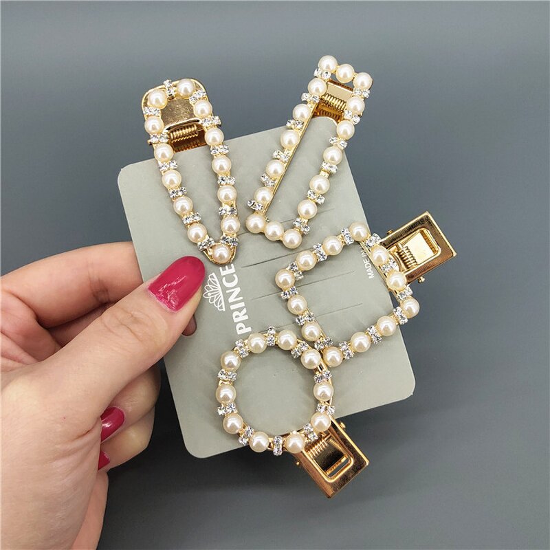 Hair Clip for Women - Manufacturer with Geometric Rabbit Heart Crown Waterdrop Shape & Pearl