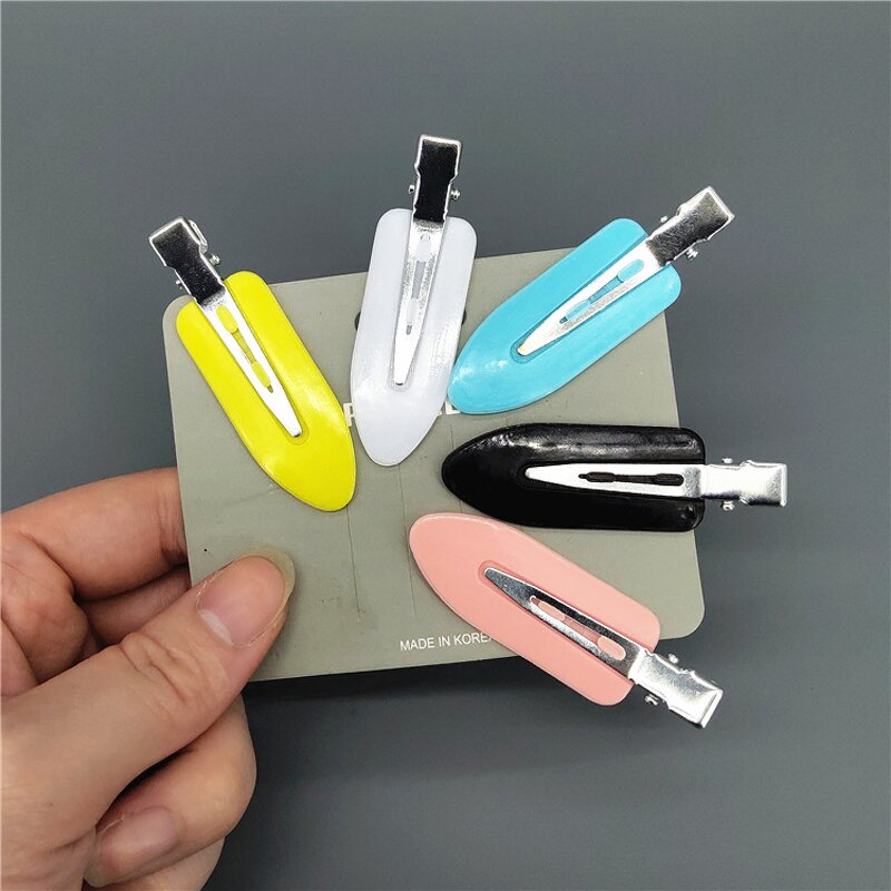 Hair Clip for Women Girls - Manufacturer with Korean Style Colorful Curly Glitter Resin No Crease Bend