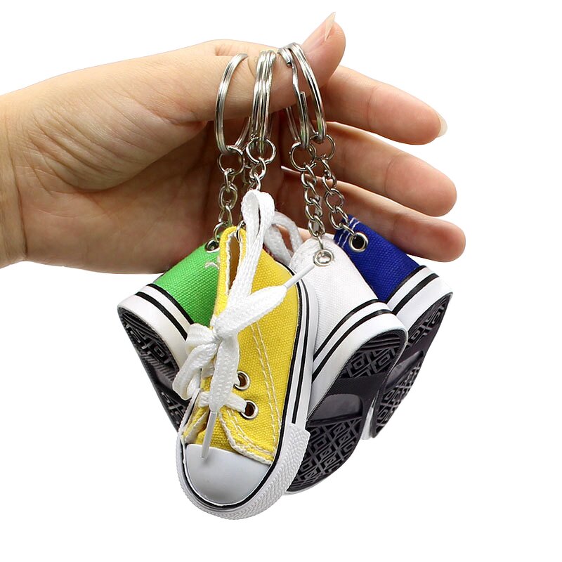 Mini Canvas Shoe Keychain - Manufacturer with Cute 3D Design for Women