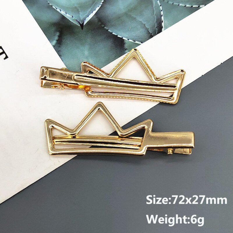 Hairgrip Pins for Women Girls - Manufacturer with 28 Styles Gold Plated Rabbit Heart Waterdrop Crown Metal Clips