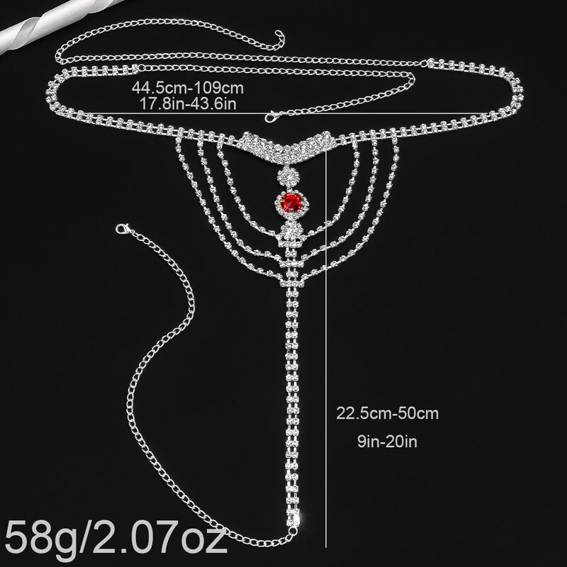Thong Panties Bikini Chain - Manufacturer with Sparkling Crystal Rhinestone & Women Sexy Bling Body Jewelry