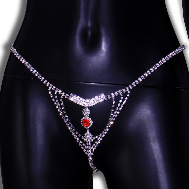 Thong Panties Bikini Chain - Manufacturer with Sparkling Crystal Rhinestone & Women Sexy Bling Body Jewelry