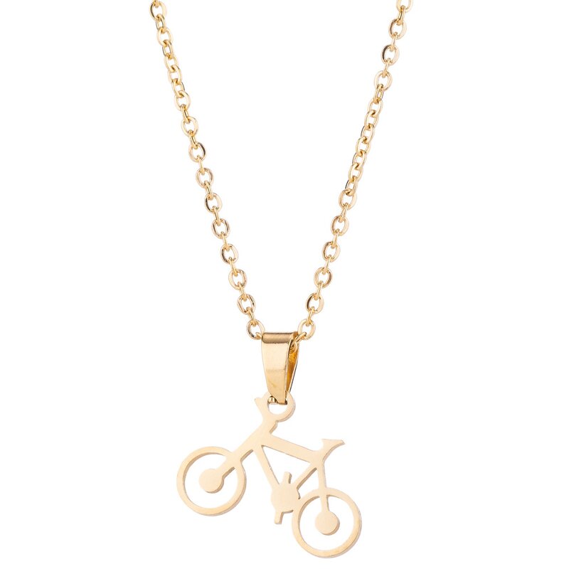 Bicycle Bike Jewelry Set - Manufacturer with 18k Gold Silver Plated Stainless Steel Charm for Women