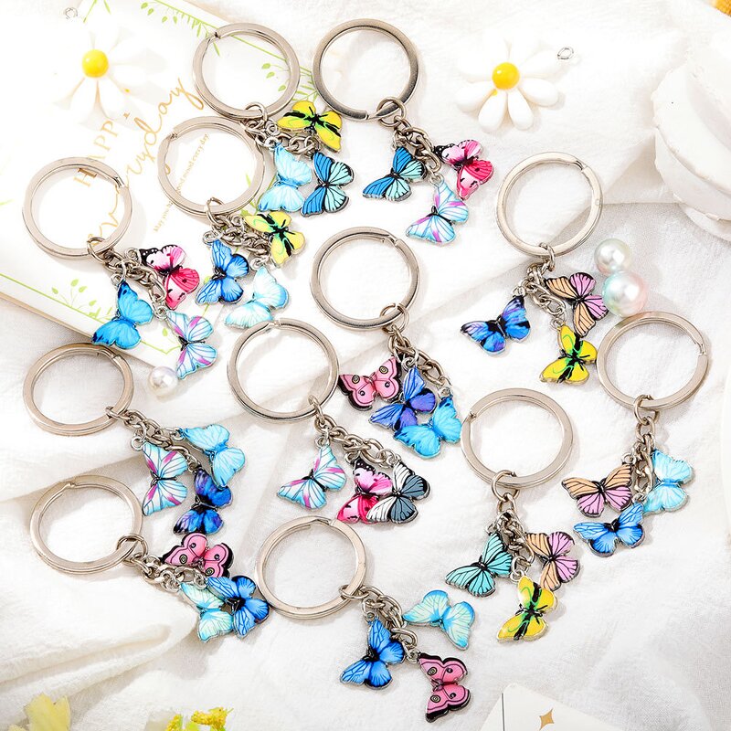 Enamel Butterfly Keychain - Manufacturer with INS Style