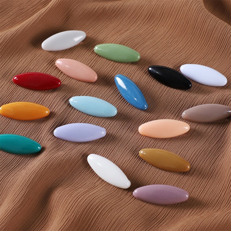 Hijab Scarf Safety Brooch Pins - Manufacturer with 8pcs/Box Multi Color Oval Shape Plastic Clip for Woman
