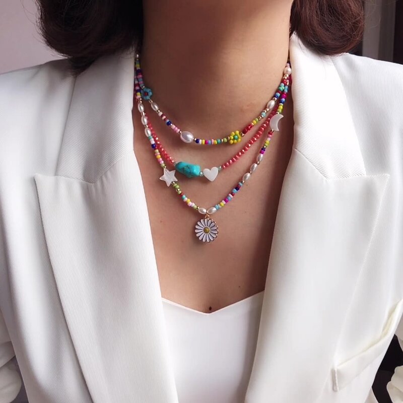 Multilayer Choker Necklace - Manufacturer with Boho Style