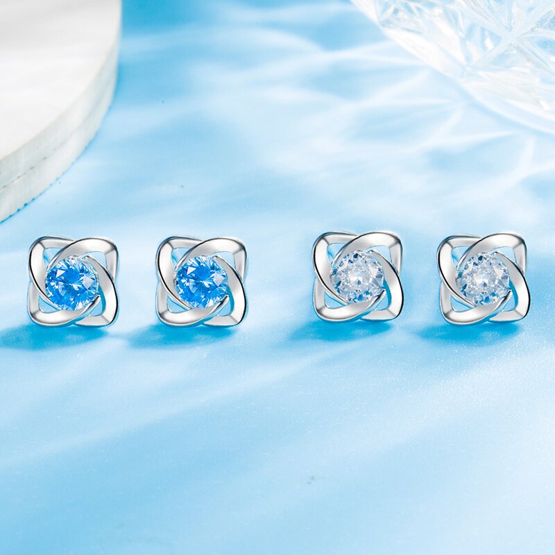 Four Leaf Clover Jewelry Set for Women - Manufacturer with Silver Plating & AAA Zirconia Lucky