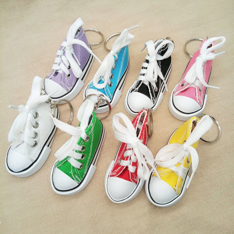 Mini Canvas Shoe Keychain - Manufacturer with Cute 3D Design for Women