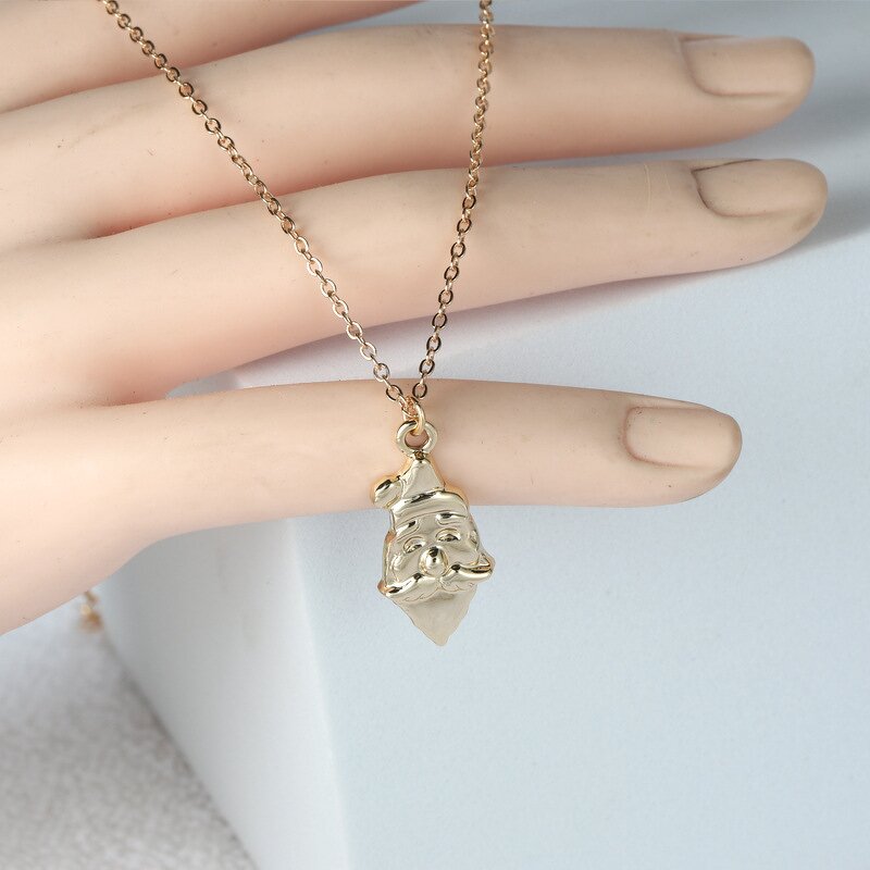 Christmas Necklace for Women - Manufacturer with Gold Plated Snowflake Tree Stocking Reindeer Pendant