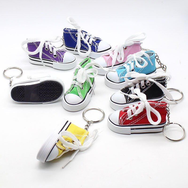 Mini Canvas Shoe Keychain - Manufacturer with Cute 3D Design for Women