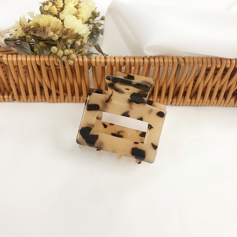 Hair Clip Claw for Women - Manufacturer with Korea Style Leopard Mottled Tortise Acetate Resin Acrylic