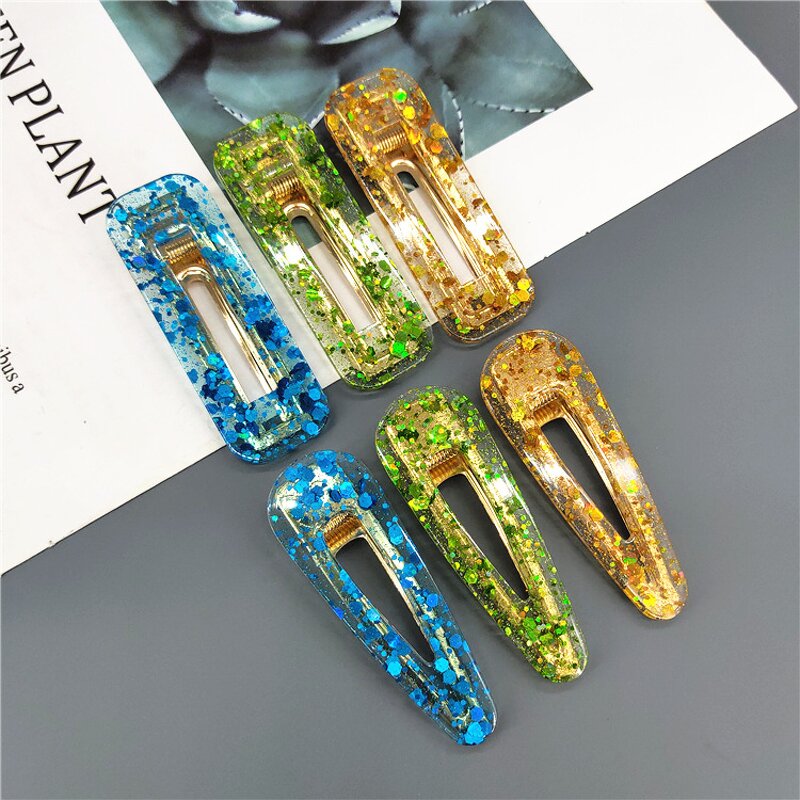 Hairpins for Girls - Manufacturer with Fashion Rectangle Water Drop