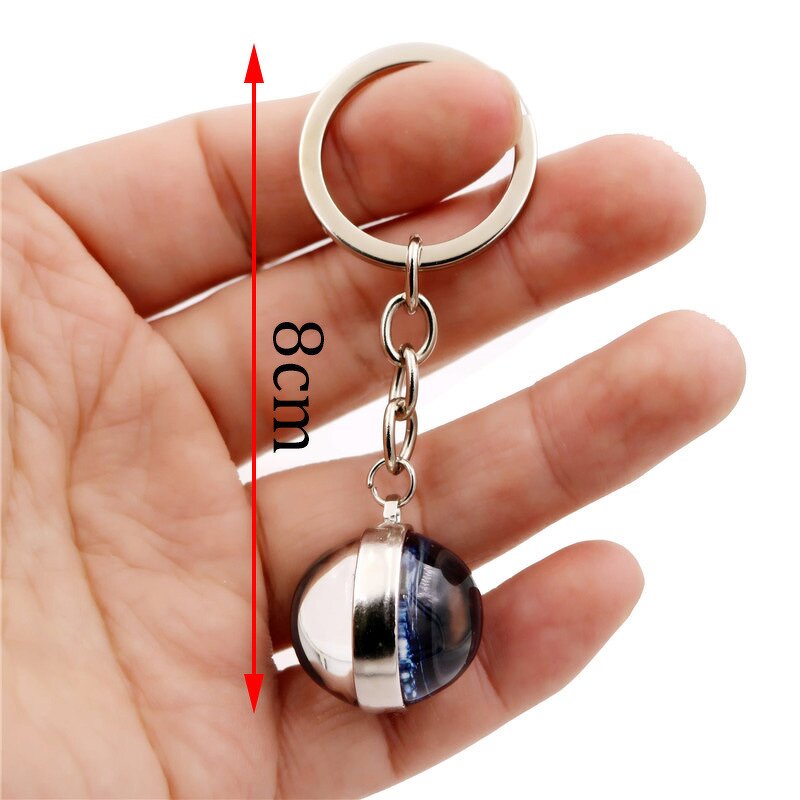 Galaxy Keychain - Manufacturer with Double Side Glass Ball Pendant & Starry Sky Solar System