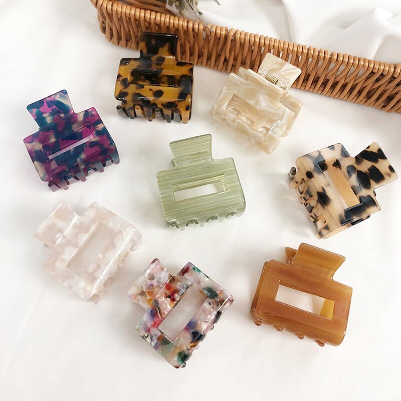 Hair Clip Claw for Women - Manufacturer with Korea Style Leopard Mottled Tortise Acetate Resin Acrylic