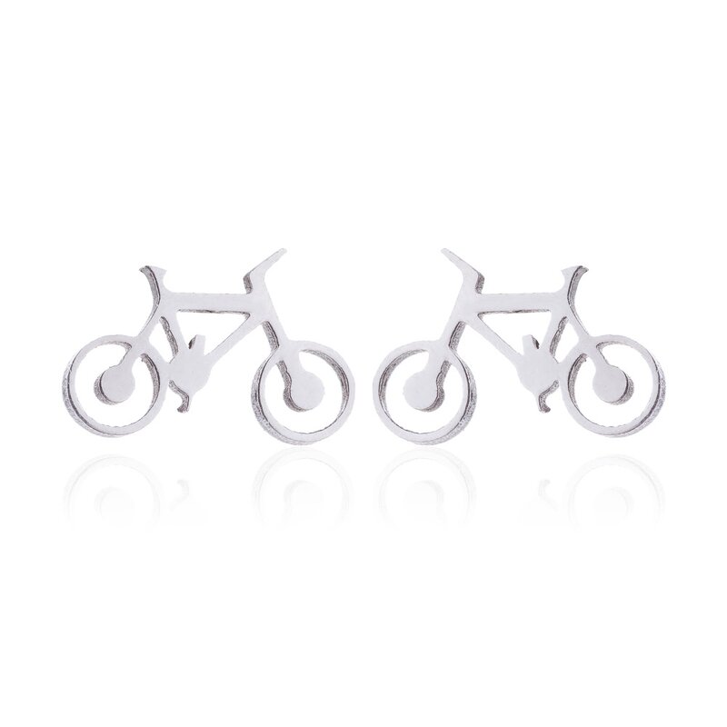 Bicycle Bike Jewelry Set - Manufacturer with 18k Gold Silver Plated Stainless Steel Charm for Women