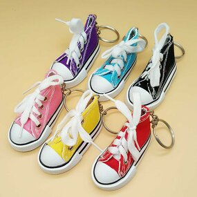 Mini Canvas Shoe Keychain - Manufacturer with Cute 3D Design for Women