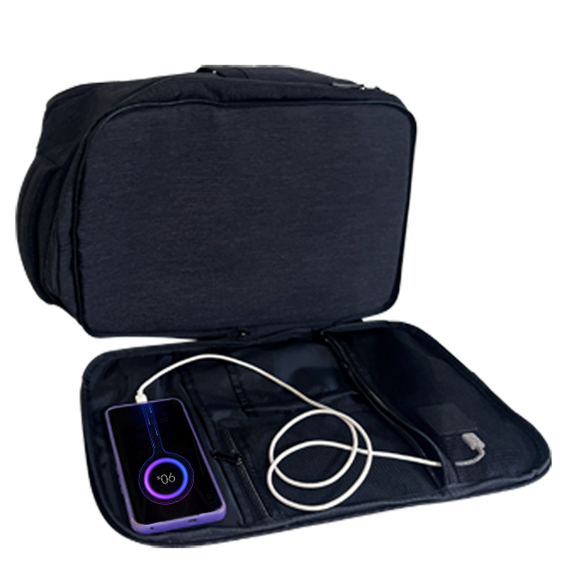 Solar Backpack Manufacturer - Custom Professional Outdoor Riding Travel Storage Waterproof 20L 100% Nylon USB/Type-C Dual