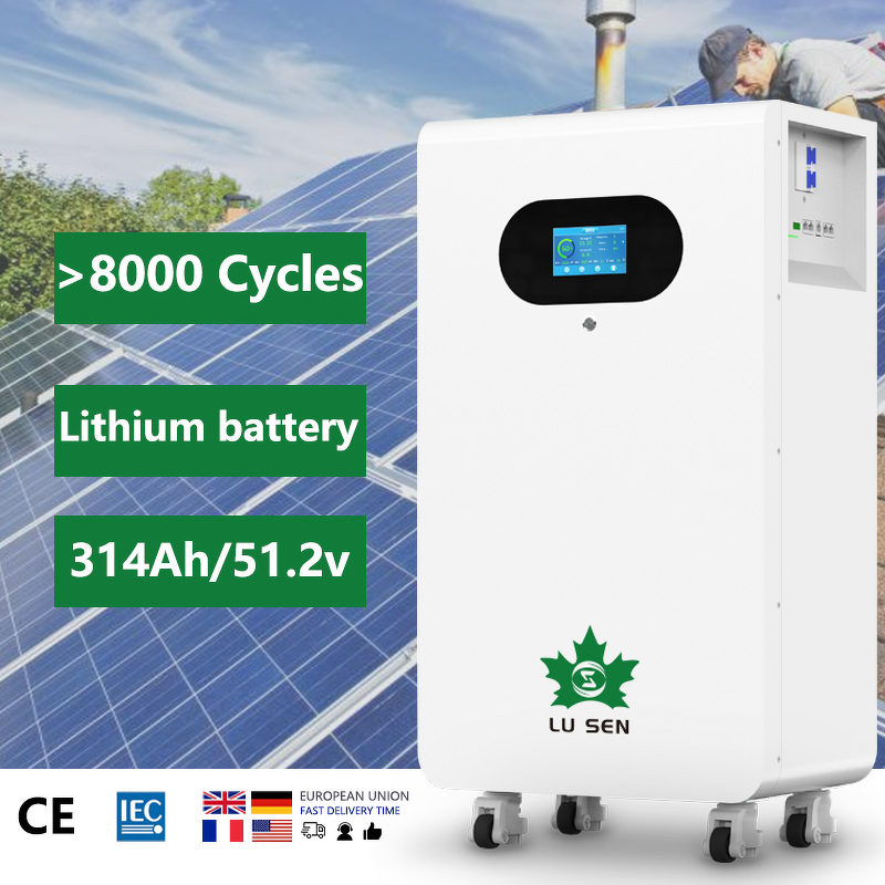 LiFePO4 Battery Manufacturer - 51.2V Rechargeable 314Ah 20KWh Hybrid Grid All-In-One 10000 Cycle IP55 Waterproof Smart BMS