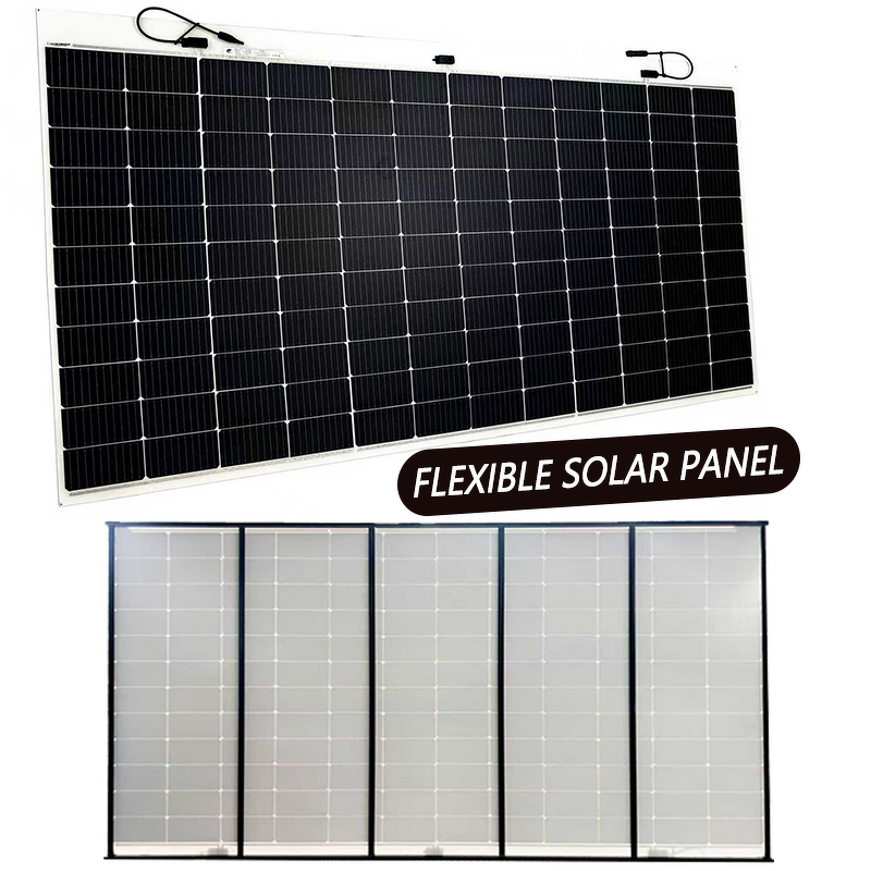 Solar Panel Manufacturer - Lusen Customized HJT 460W 16.49%-17.52% Efficiency Pure Black Glass Front Cover