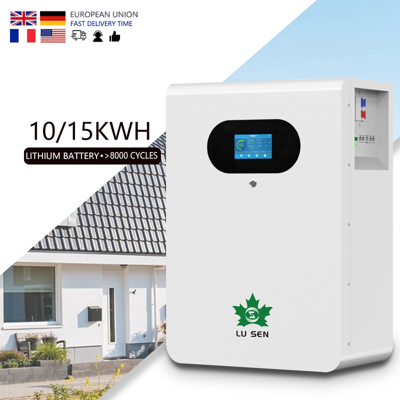 Solar System Manufacturer - Lusen 51.2V Lithium Iron Phosphate Hybrid/Off-Grid Wall-Mounted Smart BMS CAN/Bluetooth/WiFi IP65