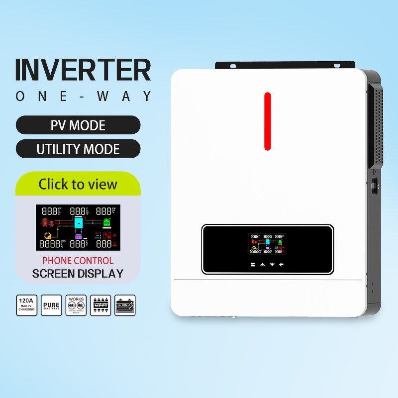 Solar Inverter Manufacturer - LUSEN Hybrid 3000W MPPT Off-Grid AC 220V-240V IP65 Home Use Dual/Triple Output 60Hz