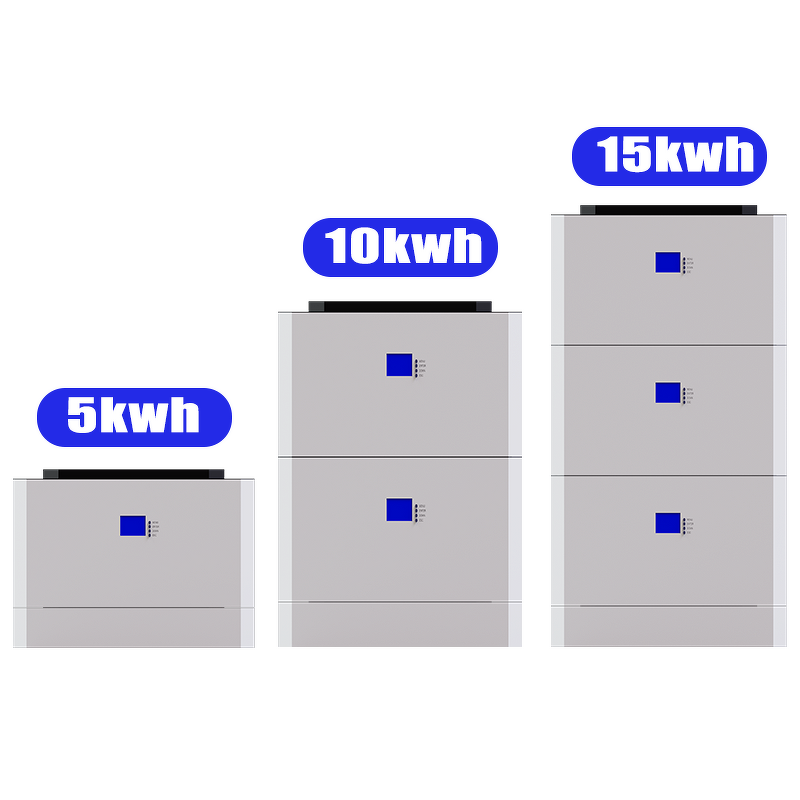 Lithium Iron Phosphate Battery Manufacturer - 15KWh Split Stackable Rechargeable 51.2V 300Ah Home Solar Storage Backup IP65