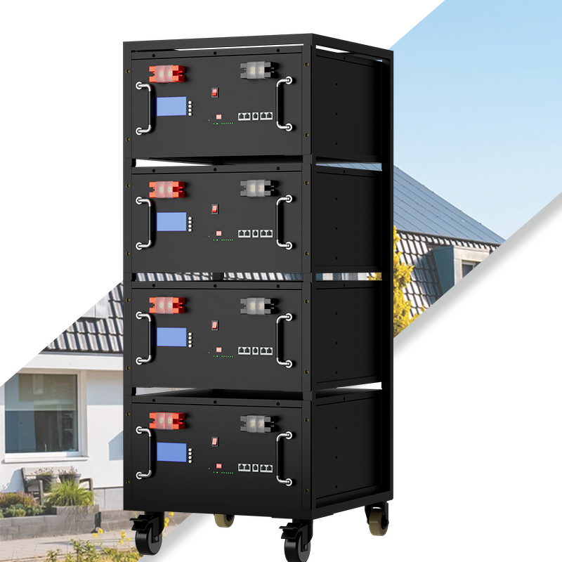 Home Energy Storage Manufacturer - Lusen 48V 5KWH-15KWH 6000-Cycle LiFePO4 Solid State Battery 200AH BMS Rack-Mount
