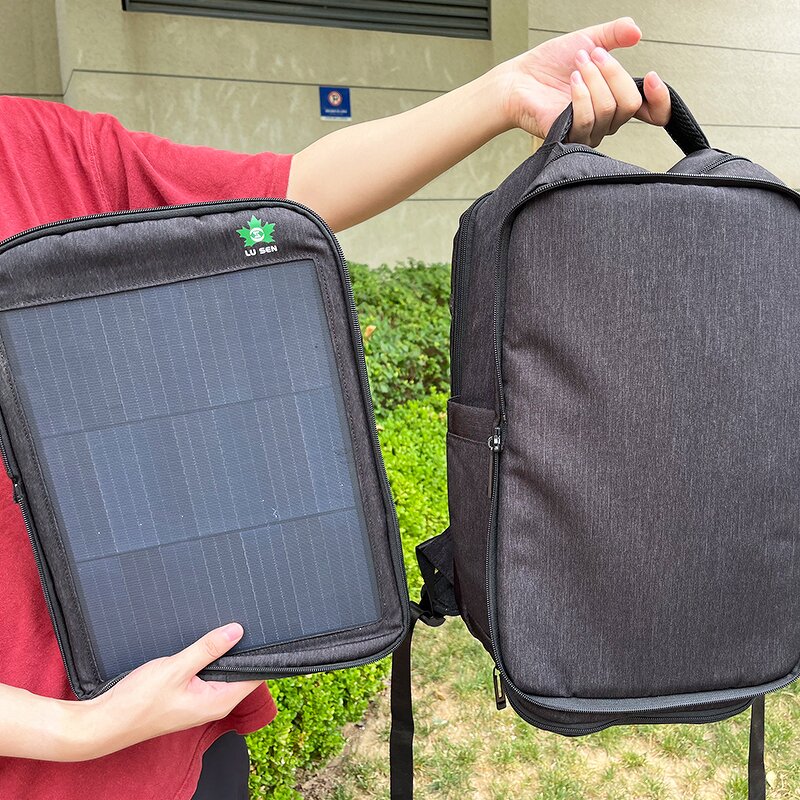 Solar Panel Backpack Manufacturer - 14W Mono PERC with 20L USB/Type-C Dual Output Capacity