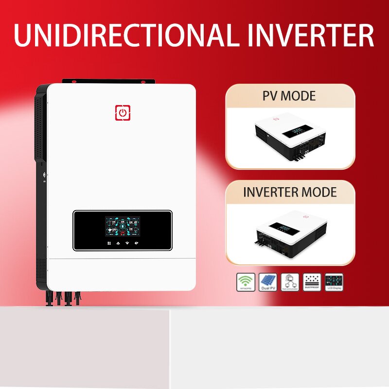 Solar Inverter Manufacturer - Lusen Home Hybrid On-Grid 4KW-6KW 220V MPPT Pure Sine Wave IP65 AC