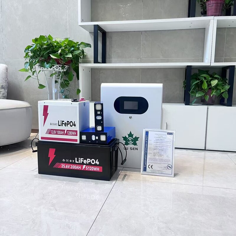 LiFePO4 Battery Pack Manufacturer - 12.8V Liquid 4-Cell 100/120/135/200Ah Golf Cart Built-in Bluetooth 6000 Cycles