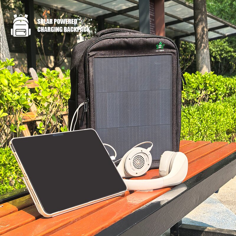 Solar Panel Backpack Manufacturer - 14W Mono PERC with 20L USB/Type-C Dual Capacity for Hiking Travel
