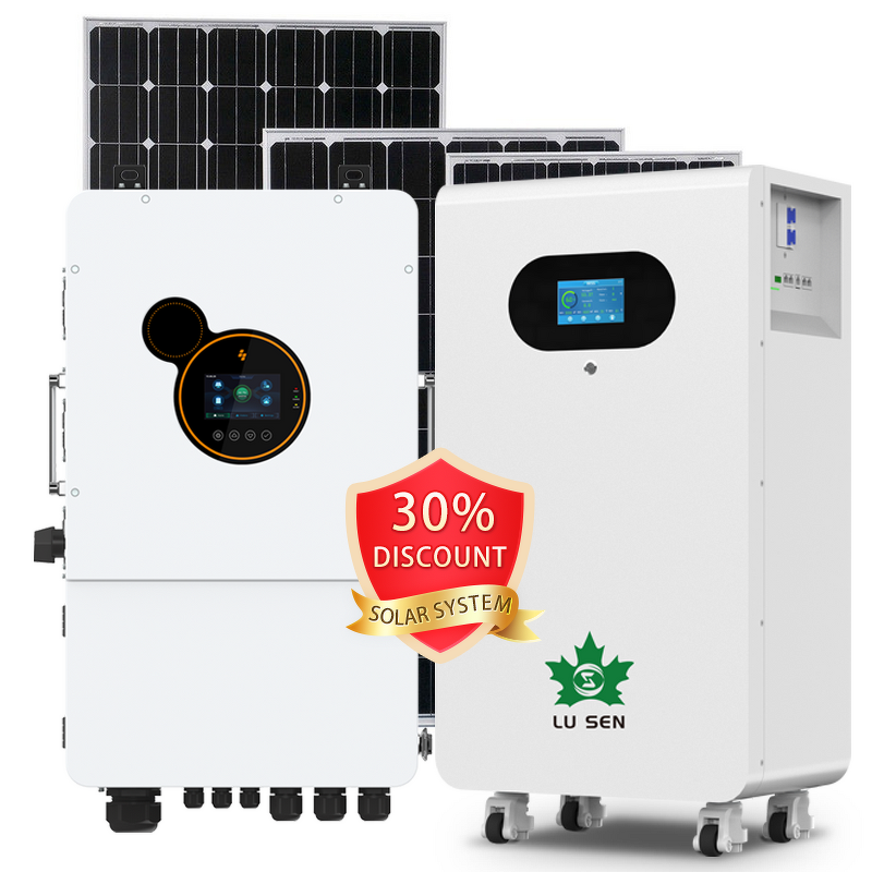 Hybrid Solar Inverter Manufacturer - Lusen 5-10kW Off-Grid with LiFePO4 Battery CAN/WiFi/Bluetooth