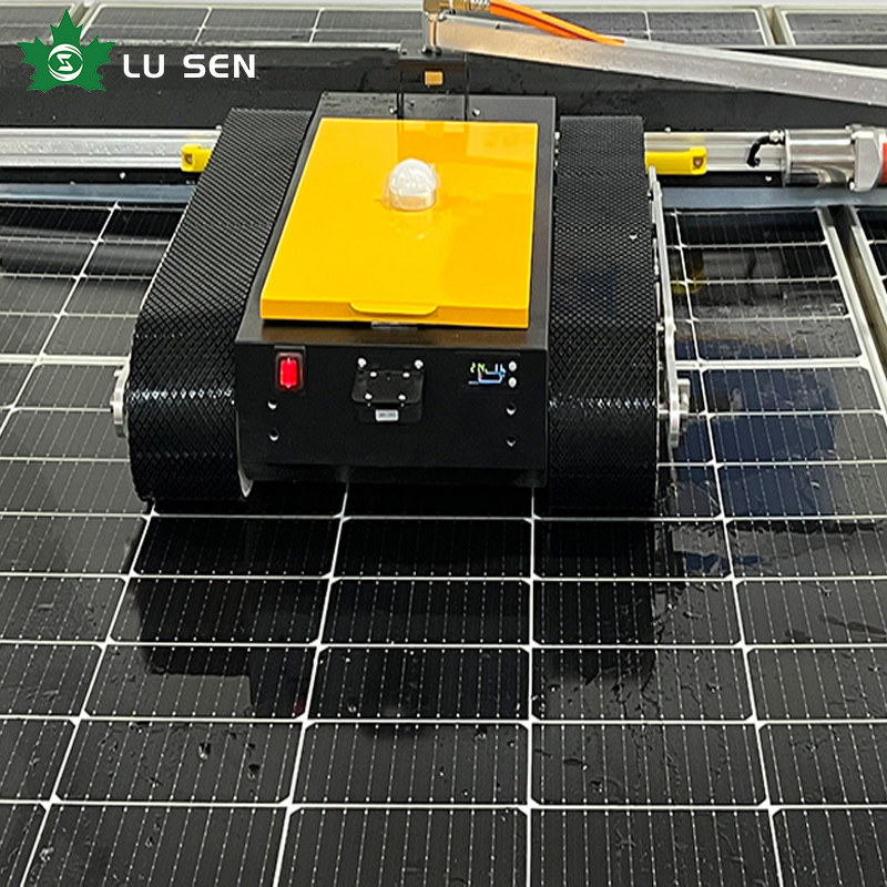 Solar Panel Cleaning Machine Manufacturer - Fully Automatic Wet/Dry Brush Dual-Purpose