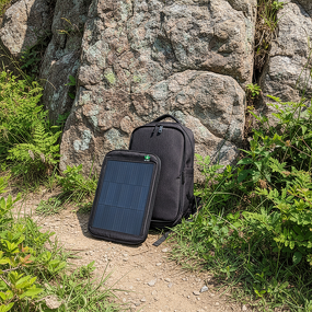 Solar Backpack Manufacturer - Lusen Dual Output 15W 5V Waterproof Large Capacity with USB/Type-C Dual